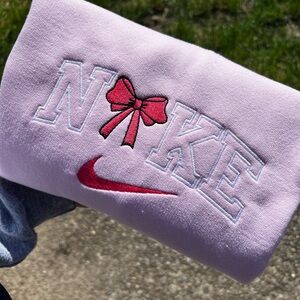 Embroidered Nike Coquette Crew